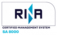 Logo RINA SA8000 - Mariani Srl