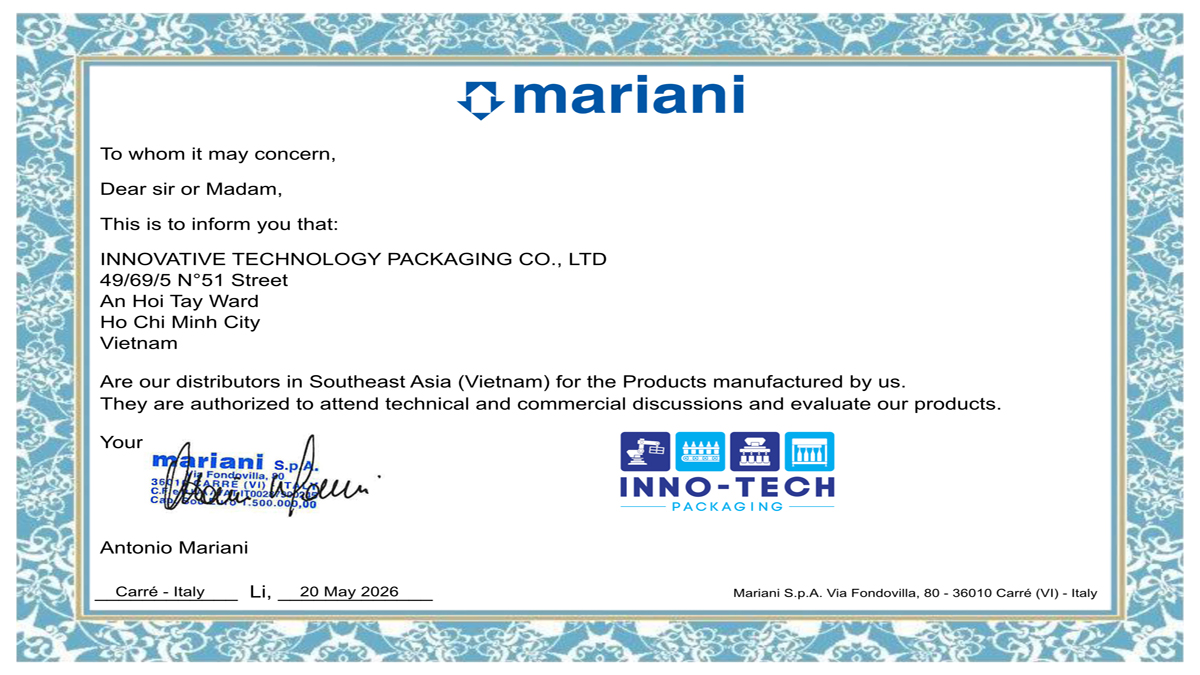 Vietnam dealer agreement- Mariani S.p.A.